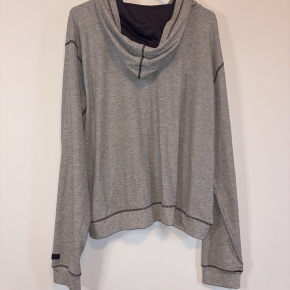 Fabletics 2 Piece Set Women 4X Gray Waffle Knit Hoodie and Pants Athletic Lounge - Picture 9 of 12